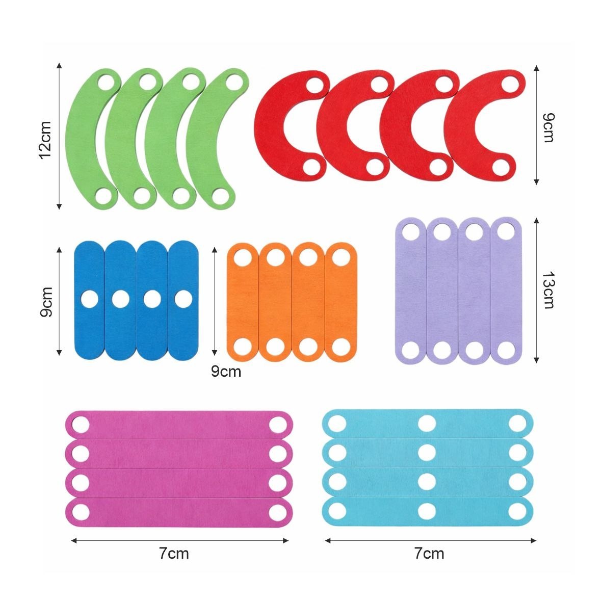 Wooden Shape & Pattern Matching Puzzle Board for Kids – Montessori Educational Fine Motor Skills Toy