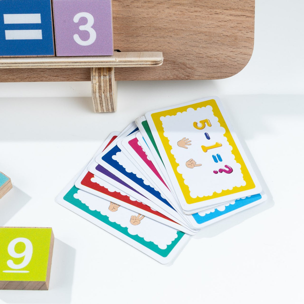 Wooden Montessori Math Learning Board for Kids – Number Tracing, Counting, Addition & Multiplication Educational Toy